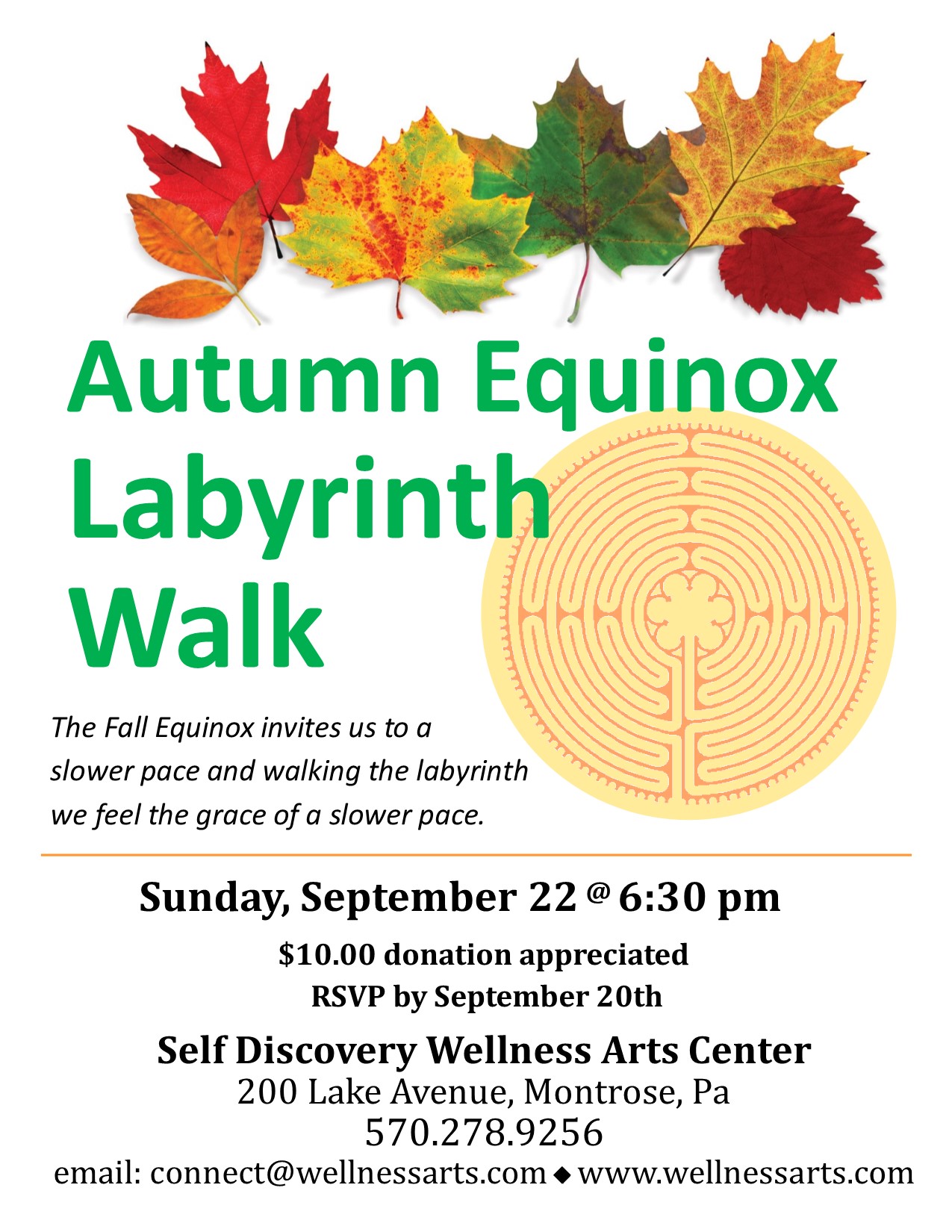 autumn equinox labyrinth walk 2019