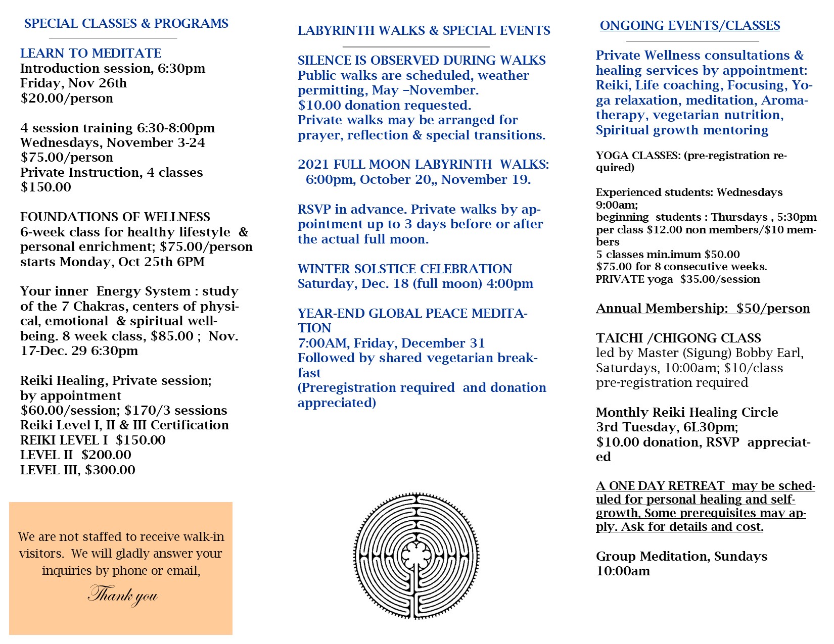 events brochure fall 2021 page 1